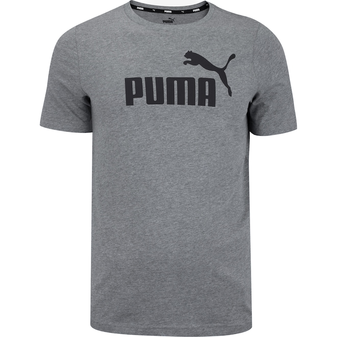 Camiseta Puma Manga Curta Essentials Logo Tee - Masculina - Foto 1