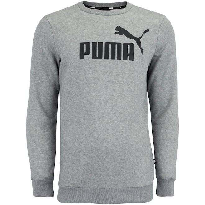 Blusão Puma Essentials Big Logo Crew FI - Masculino - Foto 1