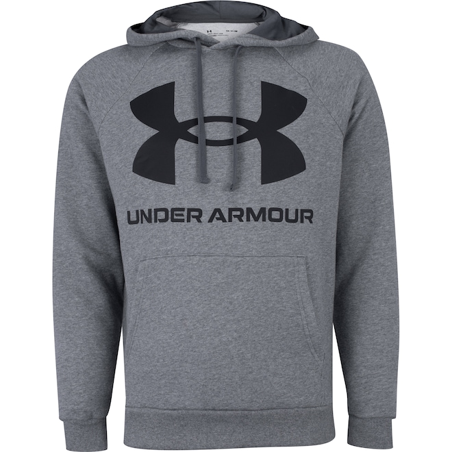 Blusa de Moletom Under Armour Masculina com Capuz Rival Fleece Big - Foto 2