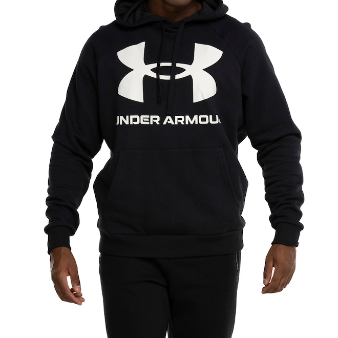 Blusa de Moletom Under Armour Masculina com Capuz Rival Fleece Big - Foto 1