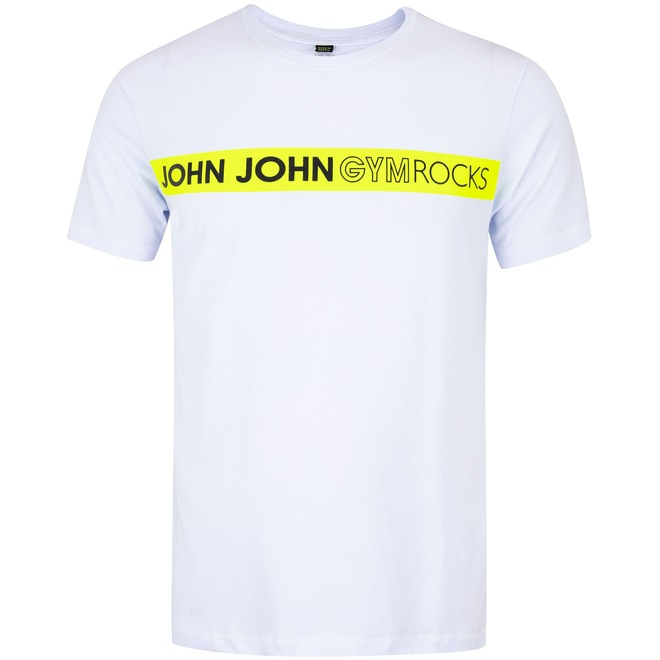 Camiseta John John Manga Curta RG Neon Stripe - Masculina - Foto 1
