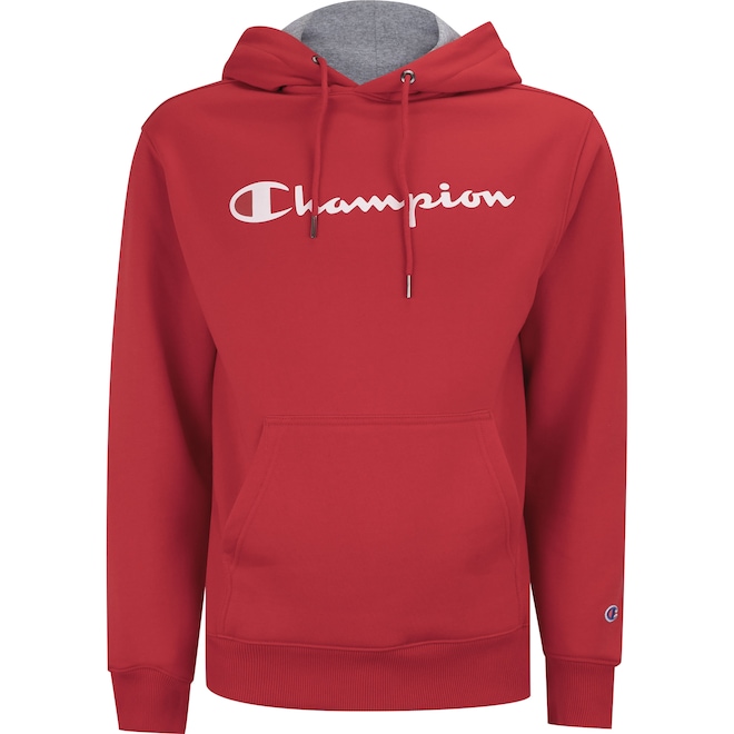Blusa de Moletom Champion Masculina com Capuz Canguru - Foto 1