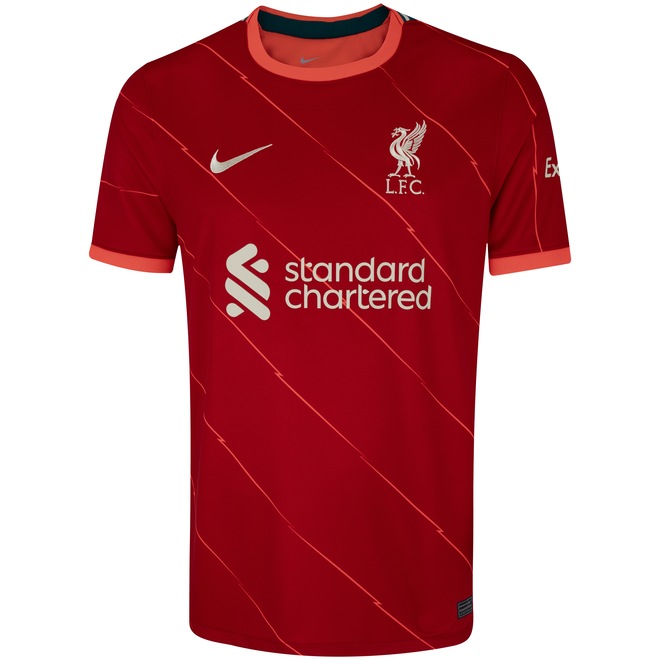 Camisa Liverpool I 21/22 Nike - Masculina - Foto 1