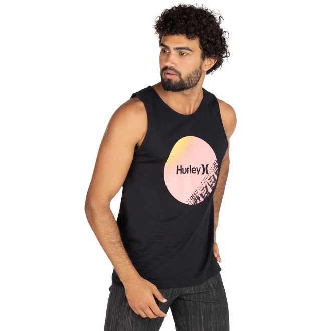 Camiseta Regata Masculina Hurley Silk Circle CZ6043 - Foto 2