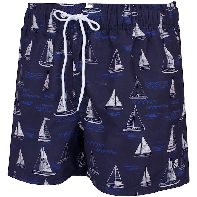 Bermuda de Natação Masculina Estampado Curto Oxer - Foto 1