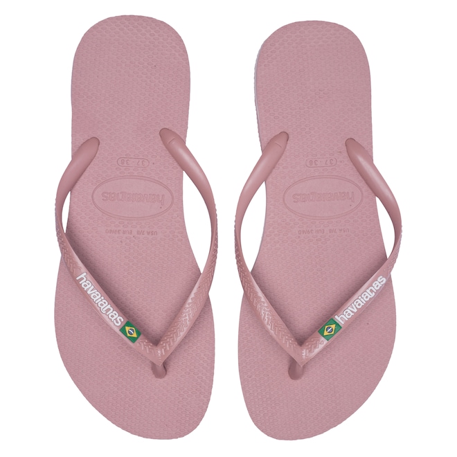 Chinelo Havaianas Slim Brasil - Feminino - Foto 1