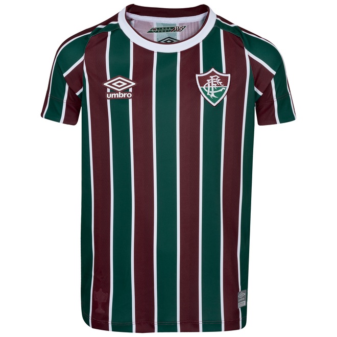 Camisa do Fluminense 1 21 Umbro - Júnior - Foto 1