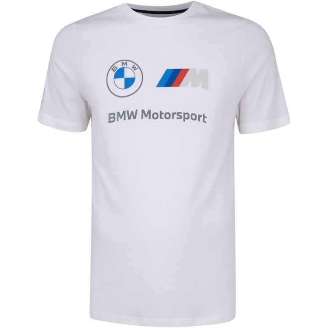 Camiseta Puma Manga Curta BMW MMS Essentials Logo Tee - Masculina - Foto 1