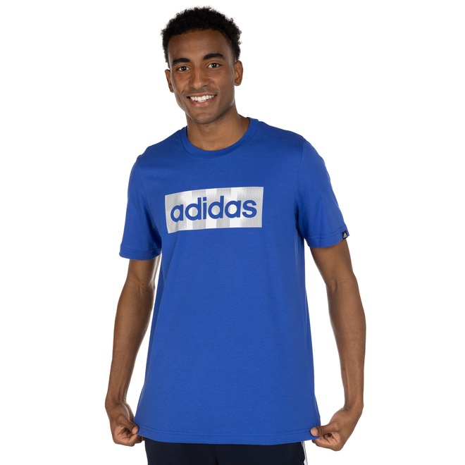 Camiseta adidas Manga Curta Linear Color Box - Masculina - Foto 2