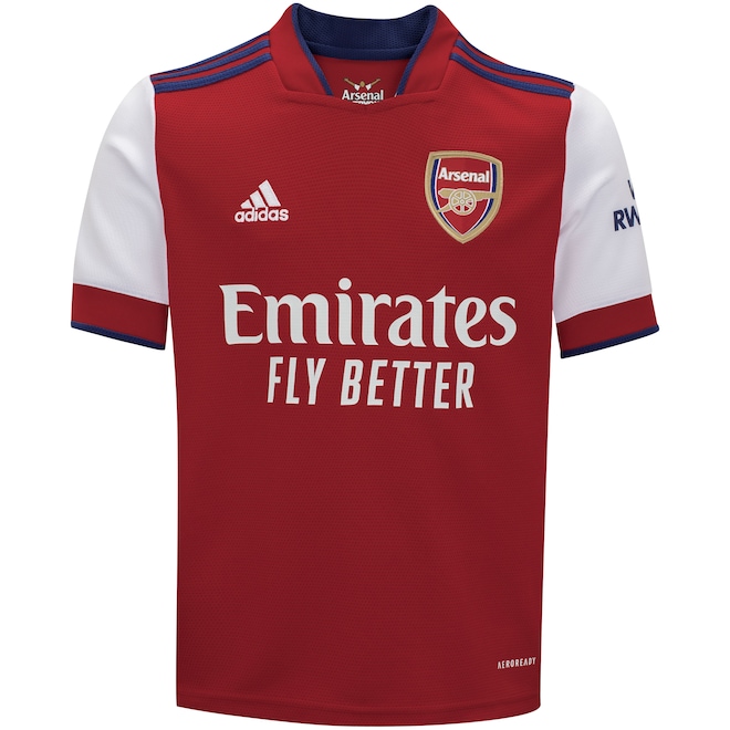 Camisa Arsenal I 21/22 adidas - Juvenil - Foto 1