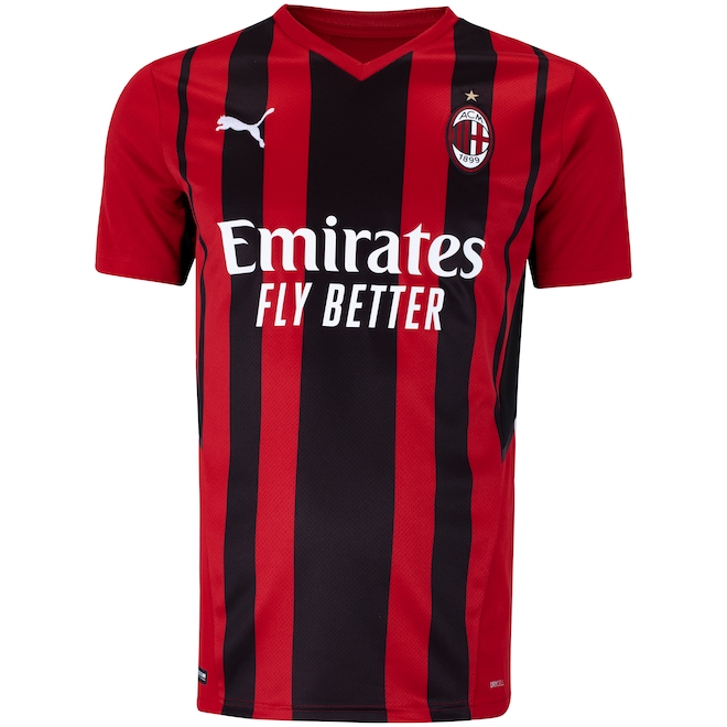 Camisa Milan I 21/22 Puma - Masculina - Foto 1