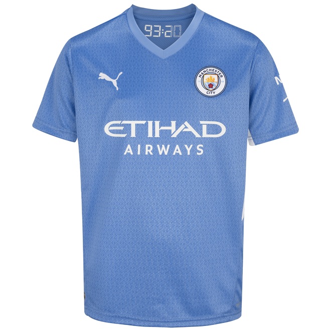 Camisa Manchester City I 21/22 Puma - Juvenil - Foto 1