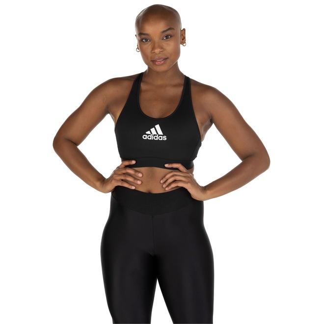 Top Fitness adidas Don't Rest Alphaskin Médio Suporte - Adulto - Foto 2