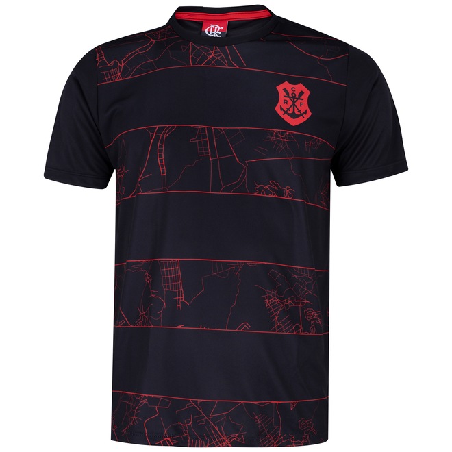 Camiseta do Flamengo Masculina Braziline Map - Foto 1