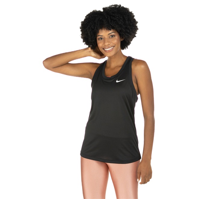 Camiseta Regata Nike feminina Dri-Fit Leg Raceback Tank - Foto 2