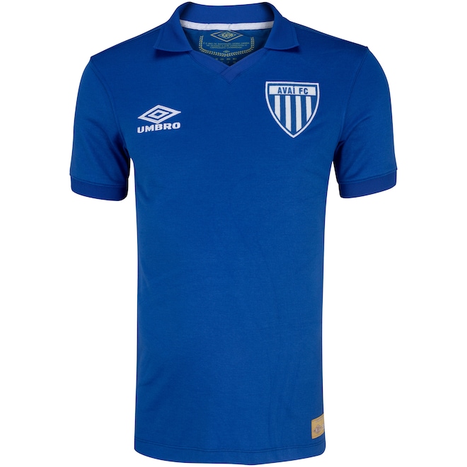 Camisa Polo do Avaí Umbro Retrô Of.2 1988 - Masculina - Foto 1