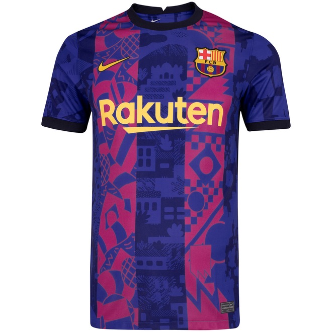 Camisa Barcelona III Torcedor Nike - Masculina - Foto 1