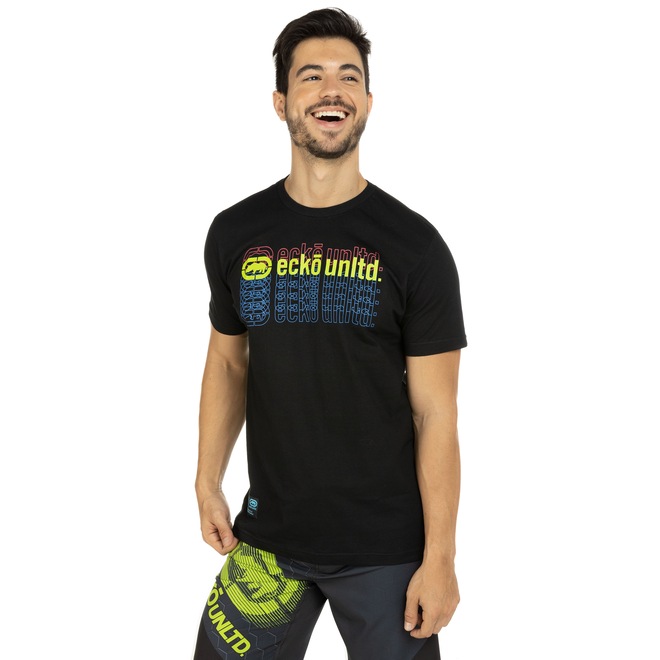 Camiseta Ecko Manga Curta Estampada K659A - Masculina - Foto 2