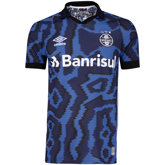 Camisa Polo do Grêmio III 21 Umbro - Masculina - Foto 1