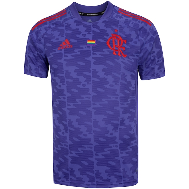 Camisa do Flamengo Pride adidas - Masculina - Foto 1