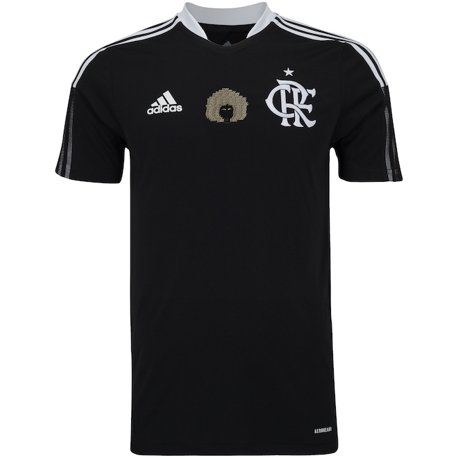 Camisa do Flamengo adidas Consciência Negra - Masculina - Foto 1
