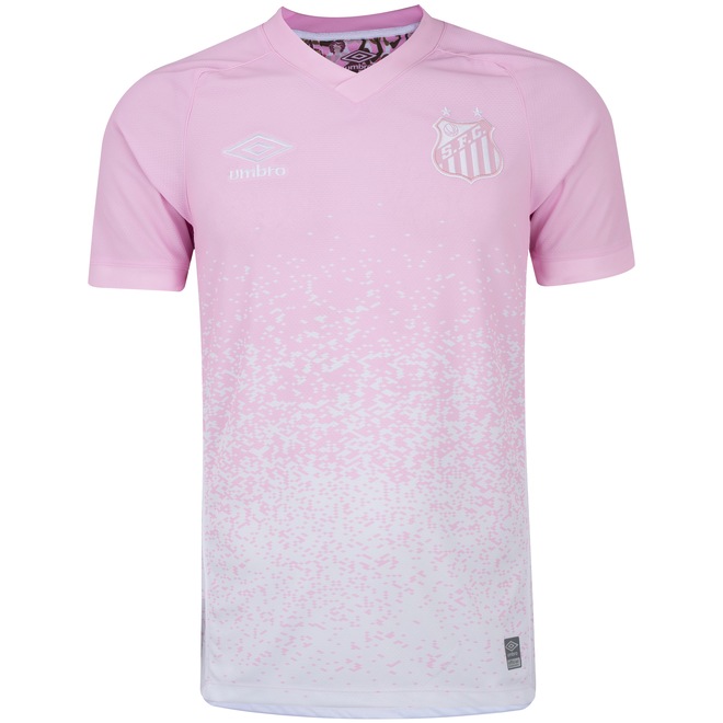 Camisa do Santos 21 Umbro Outubro Rosa - Masculina - Foto 1