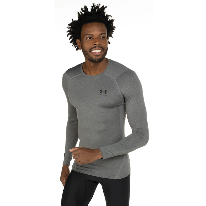 Camiseta Under Armour Manga Longa Heatgear LS - Masculina - Foto 2