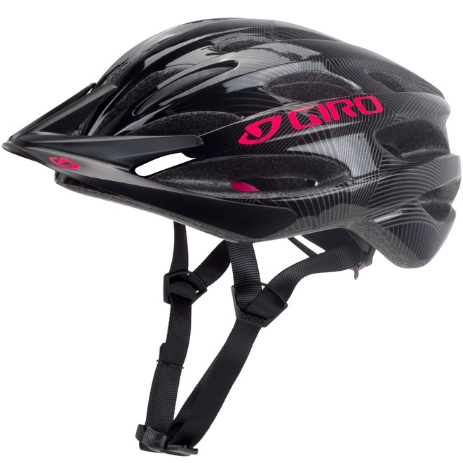 Capacete de Ciclismo Feminino Adulto Giro Verona Preto e Rosa 50-57 cm - Foto 1