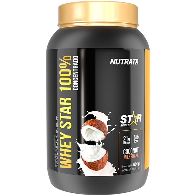 Whey Protein Nutrata Star 100% - Coco - 900g - Foto 1