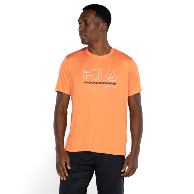 Camiseta Fila Manga Curta Basic Run Print - Masculina - Foto 2