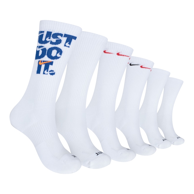 Kit de Meias Nike Everyday Plus Cush Crew - 3 Pares - 39 a 43 - Foto 1