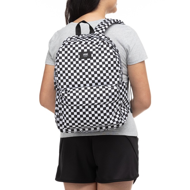 Mochila Vans Old Skool Check Backpack - 22 Litros - Foto 1
