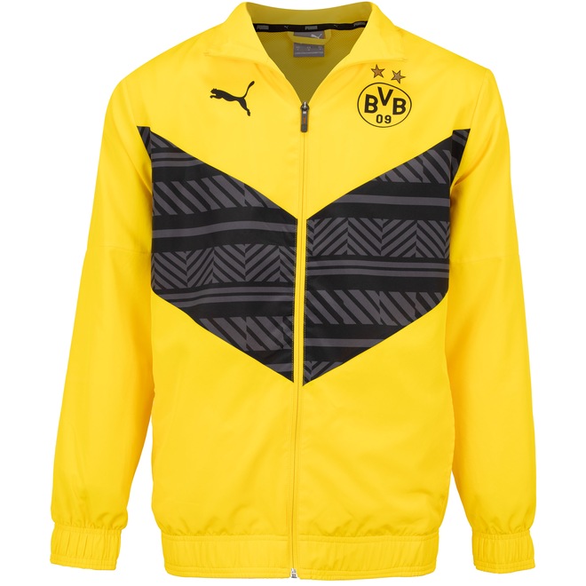 Jaqueta de Treino do Borussia Dortmund Masculina Puma Prematch - Foto 1