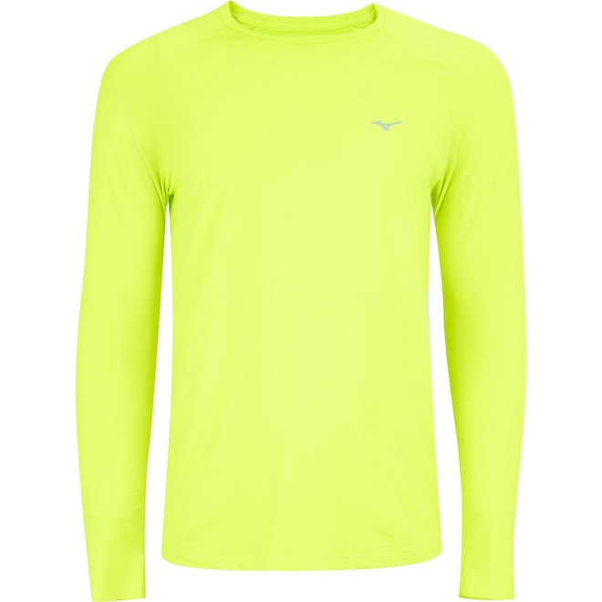 Camiseta Mizuno Manga Longa Run Pro Uv - Masculina - Foto 1