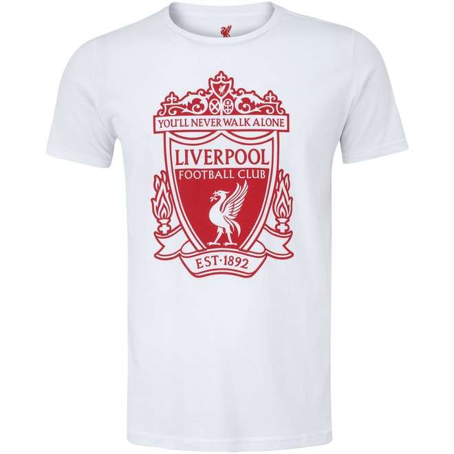 Camiseta Liverpool Algodão Escudo Xps - Masculina - Foto 1