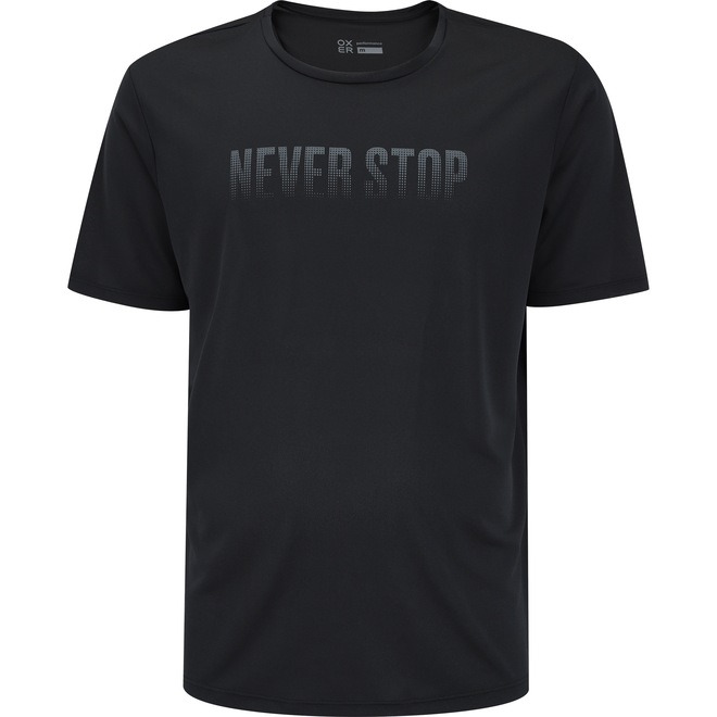 Camiseta Cava Tradicional Oxer Manga Curta Crepe Never Stop - Masculina - Foto 2