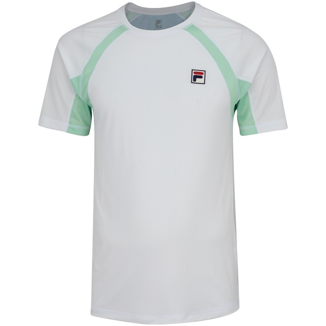 Camiseta Fila Manga Curta com Proteção Solar UV Baseline Crew - Masculina - Foto 1