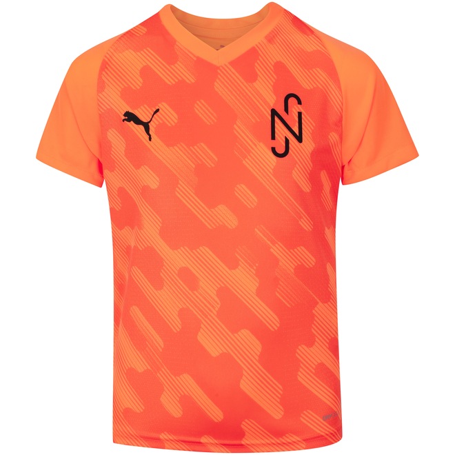 Camiseta Puma Manga Curta Neymar Jr Teamliga Jersey Core AOP - Infantil - Foto 1