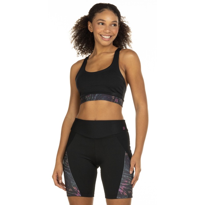 Top Fitness Sem Bojo Oxer Média Sustentação Cos Estampado - Adulto - Foto 2