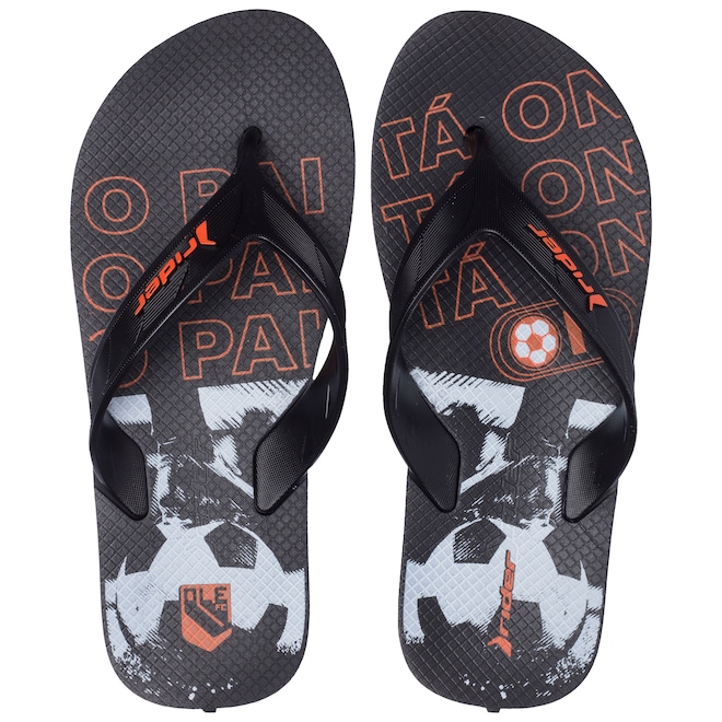 Chinelo Grendene Rider Street Ole - Infantil - Foto 1