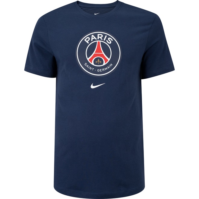 Camiseta PSG 22 Nike Manga Curta Crest Tee - Masculina - Foto 1