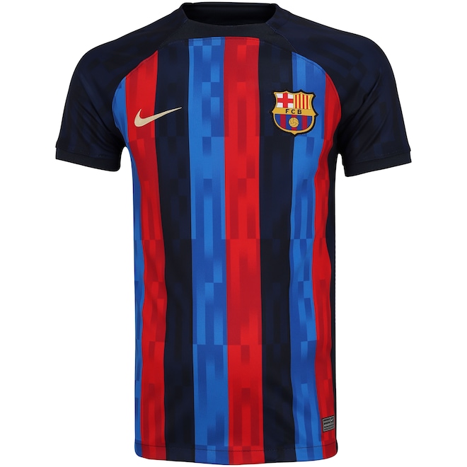 Camisa Barcelona I 22/23 Torcedor Nike - Masculina - Foto 1