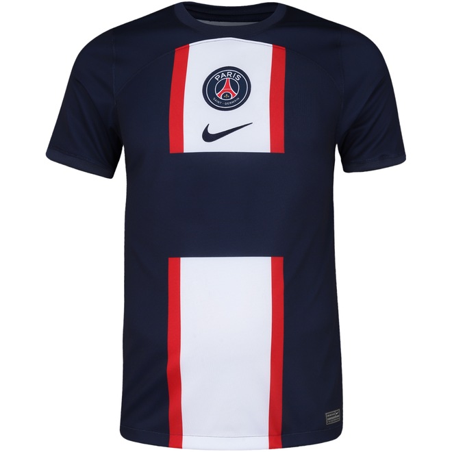 Camisa PSG I 22/23 Torcedor Nike - Masculina - Foto 1