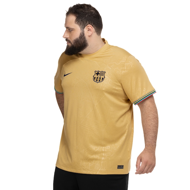Camisa Barcelona Nike Dri-Fit Stad JS - Masculina - Foto 2