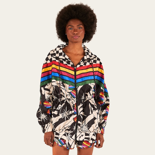 Jaqueta Farm Lic Nylon Onda de Tucano - Feminina - Foto 1