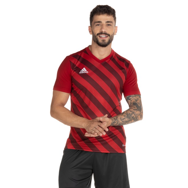 Camisa adidas Entrada 22 Gráfica - Masculina - Foto 2