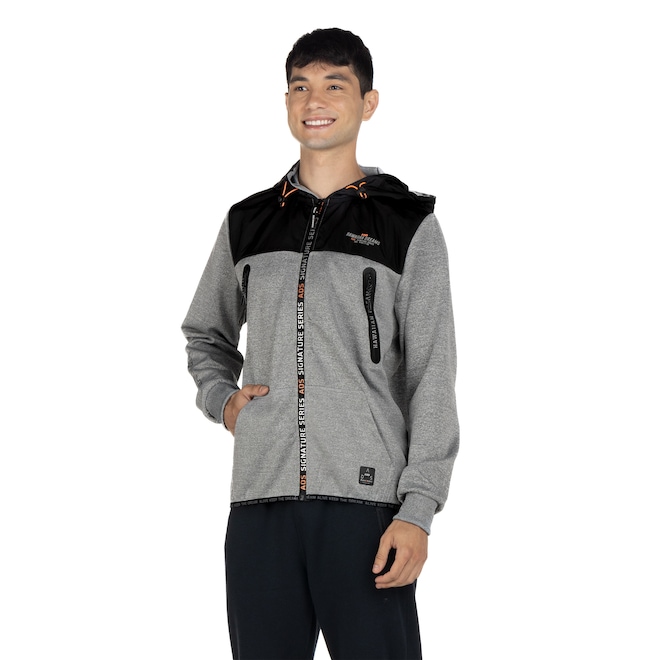 Jaqueta de Moletom HD com Capuz Cang Aberto 9162A - Masculina - Foto 2