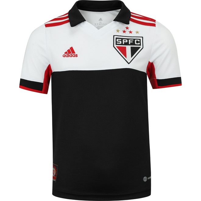 Camisa do São Paulo III 22 adidas - Infantil - Foto 1