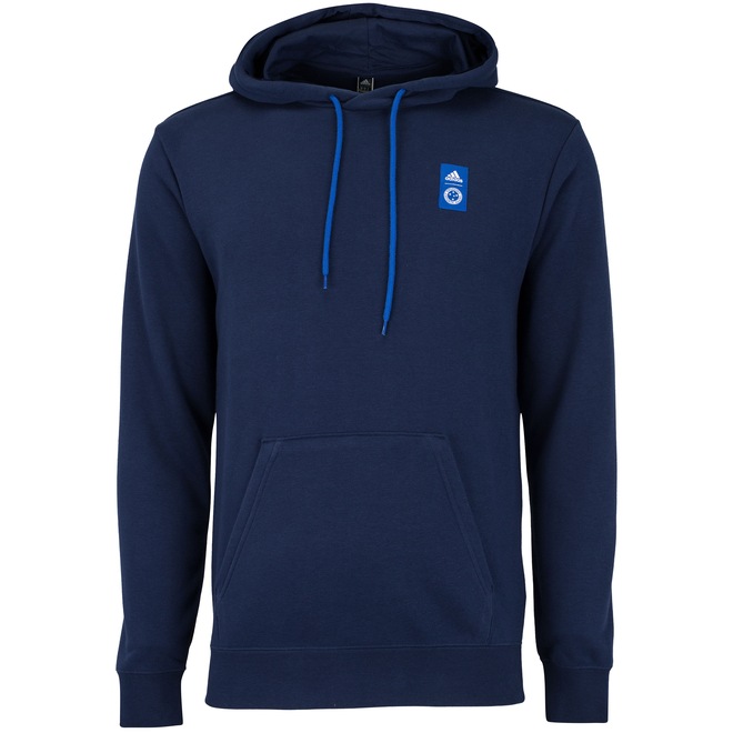 Blusão Cruzeiro 22 adidas com Capuz DNA Mole Cap - Masculino - Foto 1