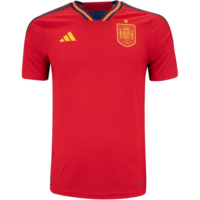 Camisa Seleção da Espanha I 22/23 Authent adidas - Masculina - Foto 1